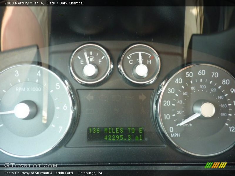 Black / Dark Charcoal 2008 Mercury Milan I4