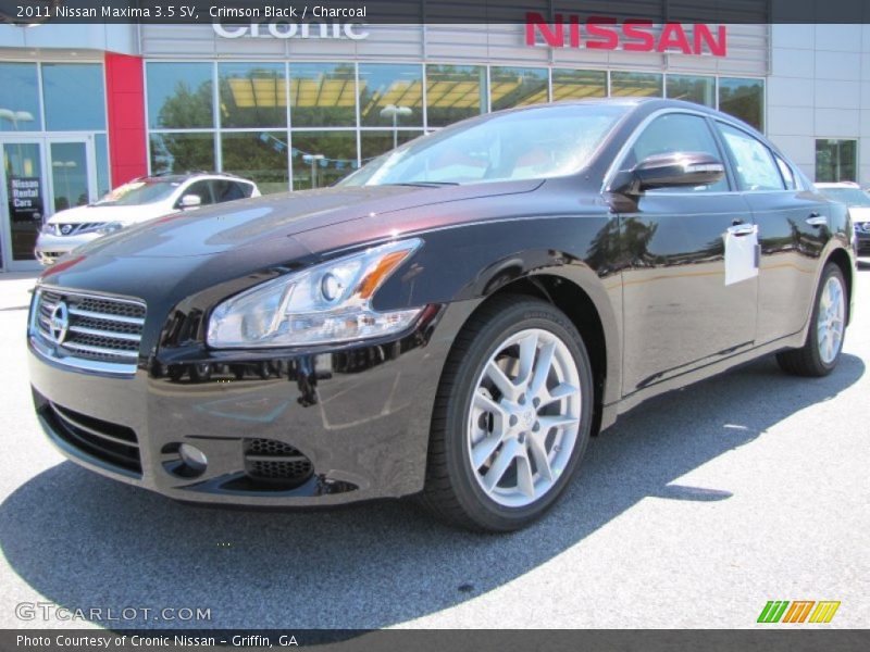 Crimson Black / Charcoal 2011 Nissan Maxima 3.5 SV