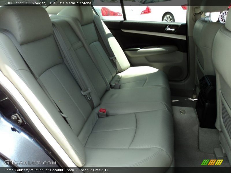 Blue Slate Metallic / Stone 2008 Infiniti G 35 Sedan