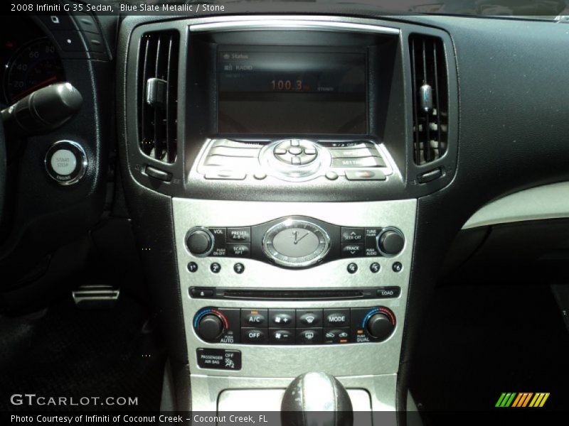 Blue Slate Metallic / Stone 2008 Infiniti G 35 Sedan