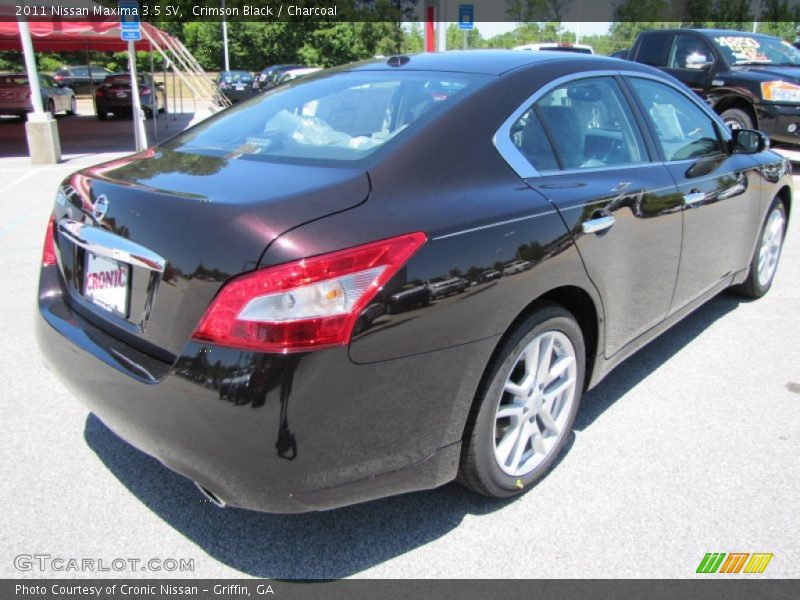 Crimson Black / Charcoal 2011 Nissan Maxima 3.5 SV