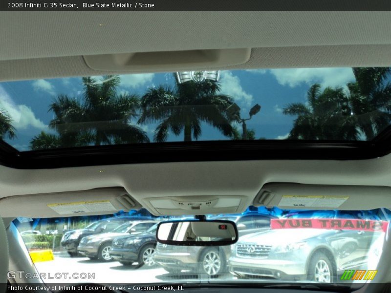Blue Slate Metallic / Stone 2008 Infiniti G 35 Sedan