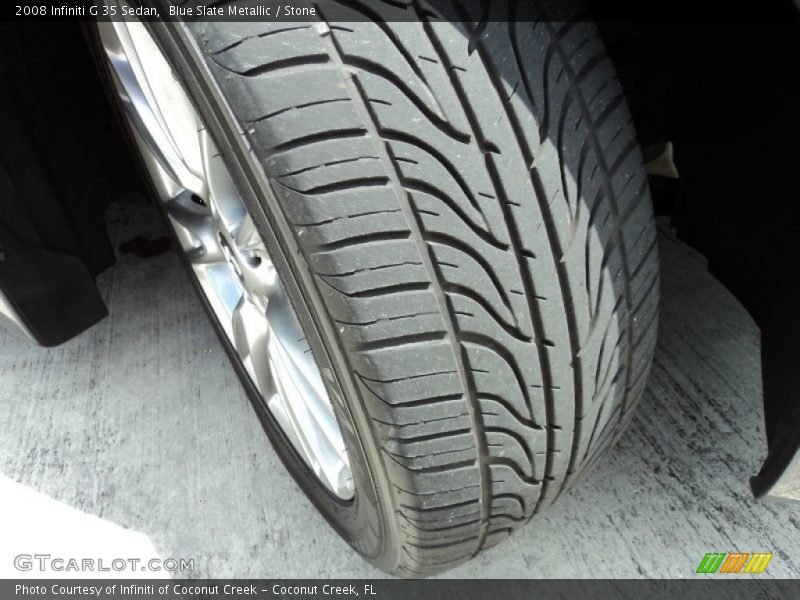 Blue Slate Metallic / Stone 2008 Infiniti G 35 Sedan