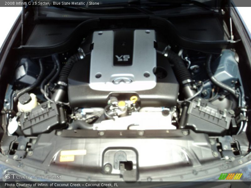 Blue Slate Metallic / Stone 2008 Infiniti G 35 Sedan