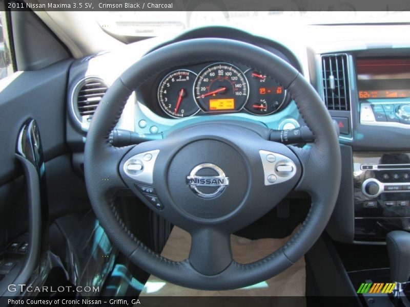 Crimson Black / Charcoal 2011 Nissan Maxima 3.5 SV
