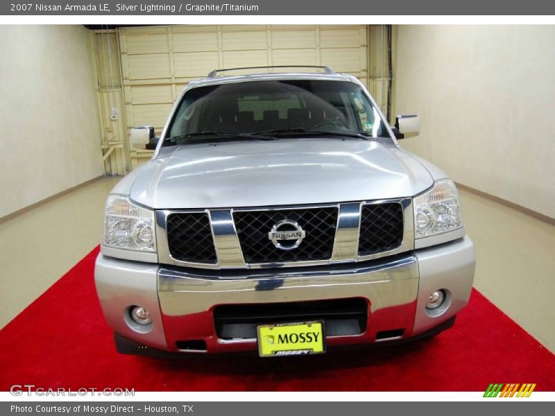 Silver Lightning / Graphite/Titanium 2007 Nissan Armada LE