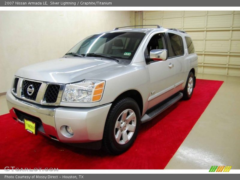 Silver Lightning / Graphite/Titanium 2007 Nissan Armada LE
