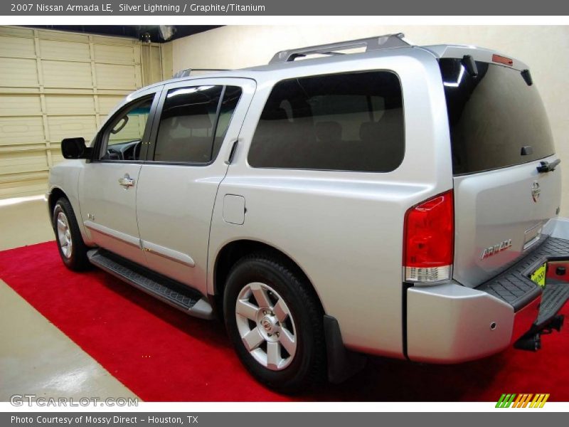 Silver Lightning / Graphite/Titanium 2007 Nissan Armada LE