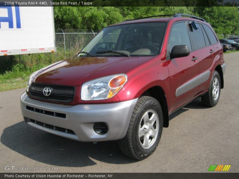 Salsa Red Pearl / Taupe 2004 Toyota RAV4 4WD