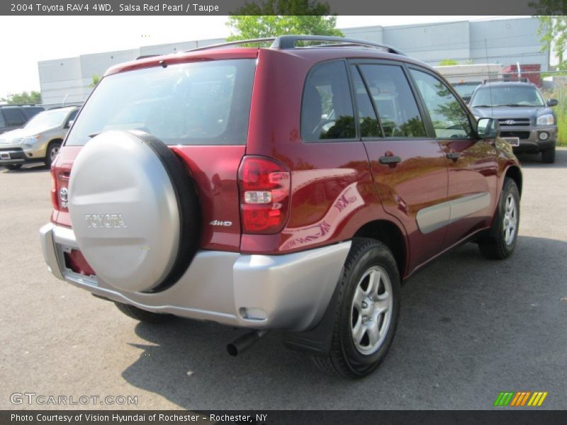 Salsa Red Pearl / Taupe 2004 Toyota RAV4 4WD