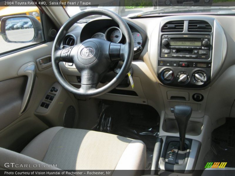 Salsa Red Pearl / Taupe 2004 Toyota RAV4 4WD