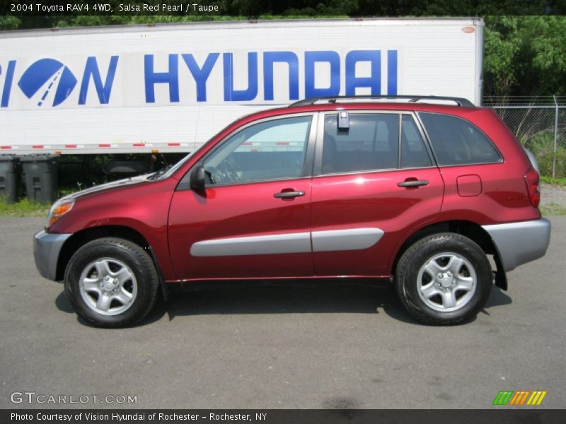 Salsa Red Pearl / Taupe 2004 Toyota RAV4 4WD