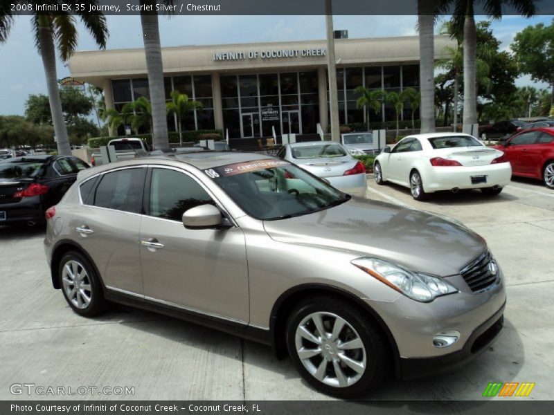 Scarlet Silver / Chestnut 2008 Infiniti EX 35 Journey