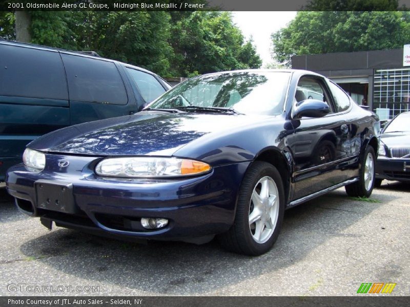Midnight Blue Metallic / Pewter 2001 Oldsmobile Alero GL Coupe