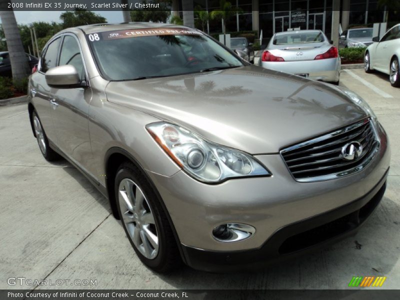 Scarlet Silver / Chestnut 2008 Infiniti EX 35 Journey