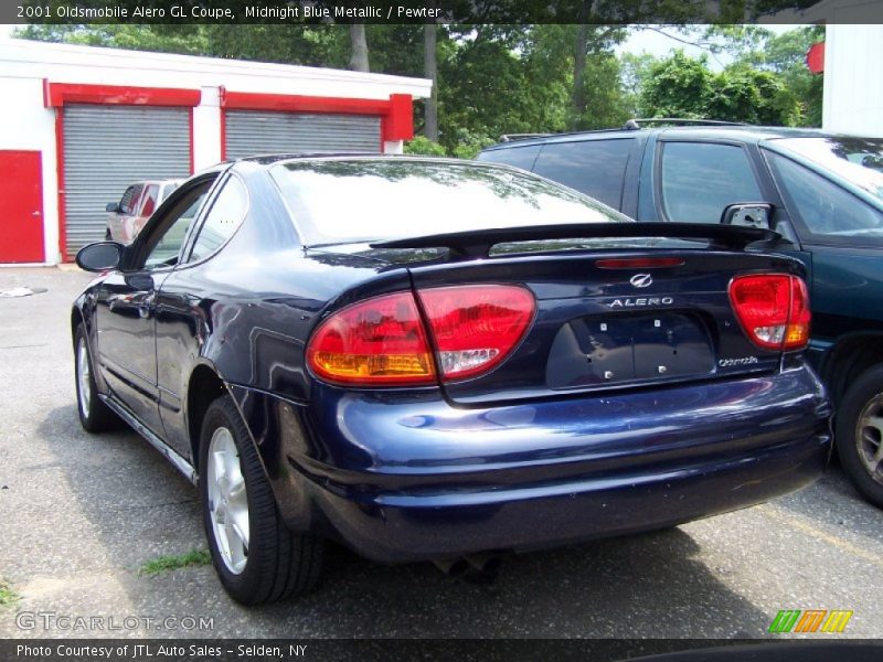 Midnight Blue Metallic / Pewter 2001 Oldsmobile Alero GL Coupe