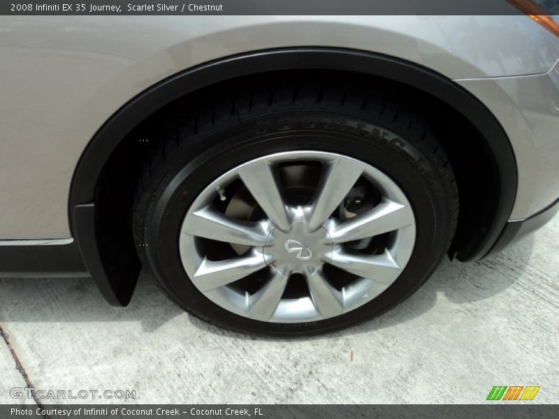 Scarlet Silver / Chestnut 2008 Infiniti EX 35 Journey