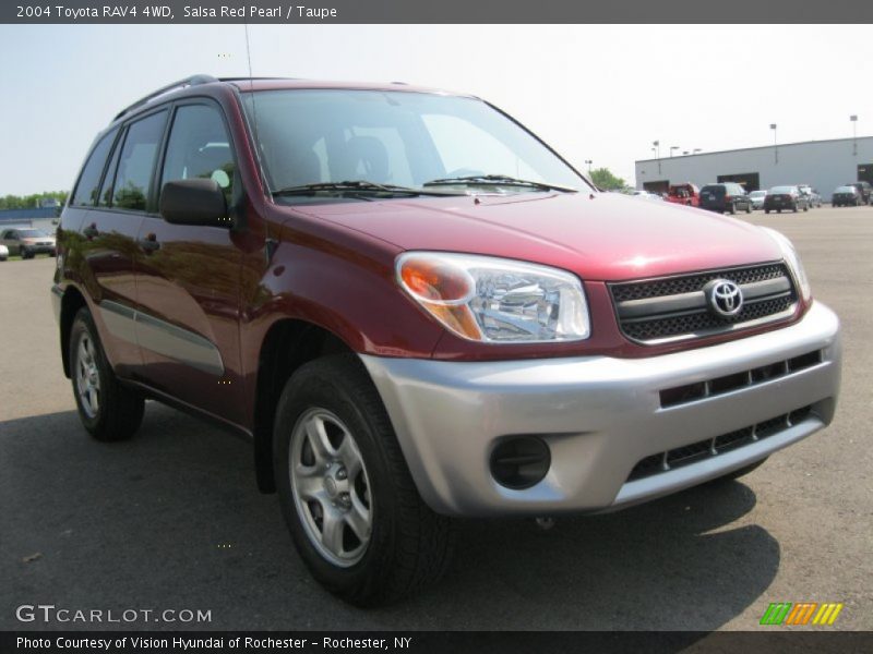 Salsa Red Pearl / Taupe 2004 Toyota RAV4 4WD