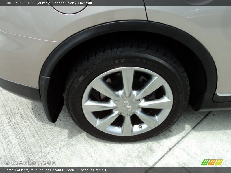 Scarlet Silver / Chestnut 2008 Infiniti EX 35 Journey