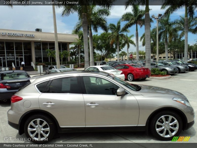 Scarlet Silver / Chestnut 2008 Infiniti EX 35 Journey