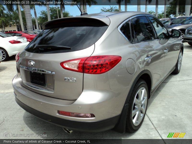 Scarlet Silver / Chestnut 2008 Infiniti EX 35 Journey