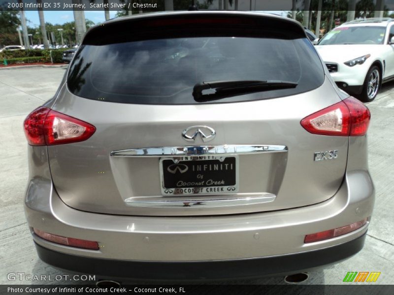 Scarlet Silver / Chestnut 2008 Infiniti EX 35 Journey