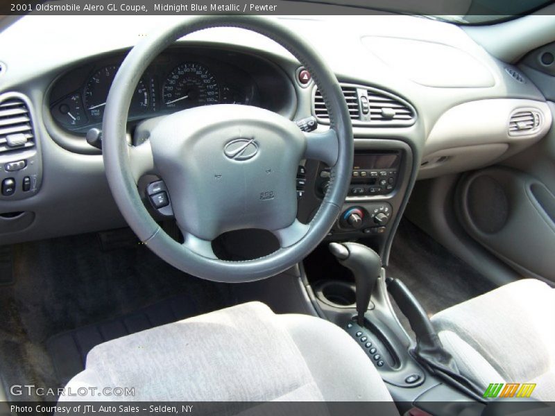Midnight Blue Metallic / Pewter 2001 Oldsmobile Alero GL Coupe