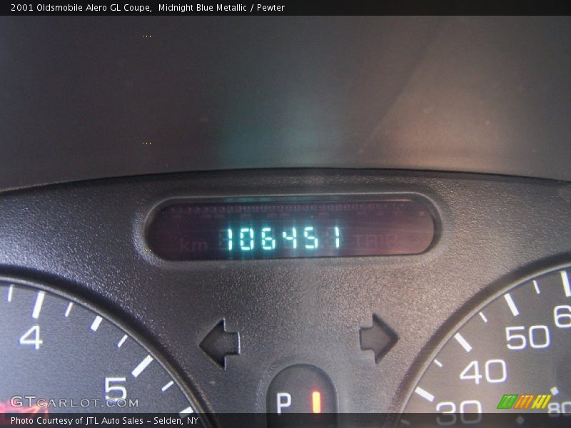 Midnight Blue Metallic / Pewter 2001 Oldsmobile Alero GL Coupe