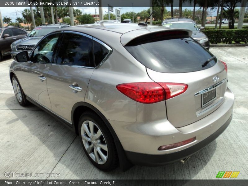 Scarlet Silver / Chestnut 2008 Infiniti EX 35 Journey