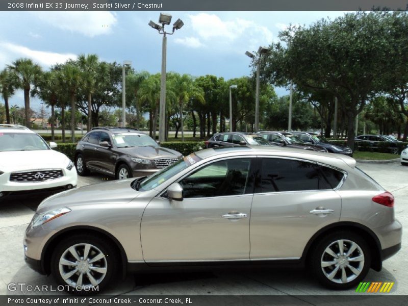 Scarlet Silver / Chestnut 2008 Infiniti EX 35 Journey