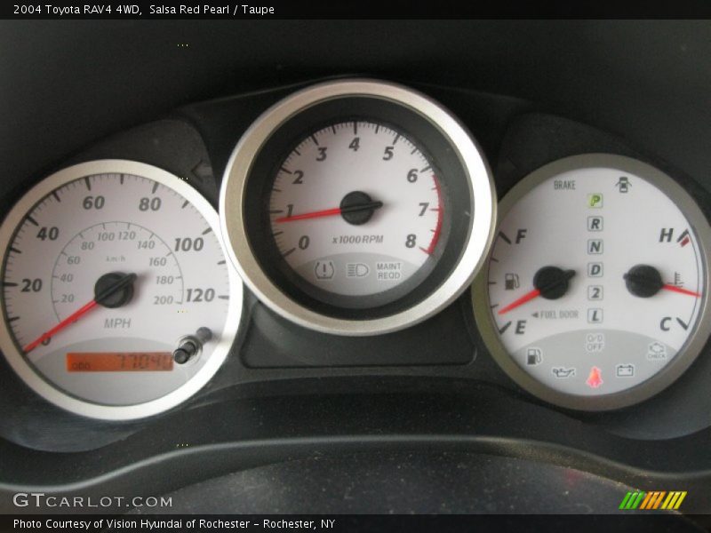 Salsa Red Pearl / Taupe 2004 Toyota RAV4 4WD