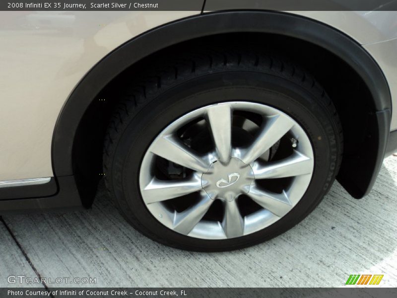 Scarlet Silver / Chestnut 2008 Infiniti EX 35 Journey