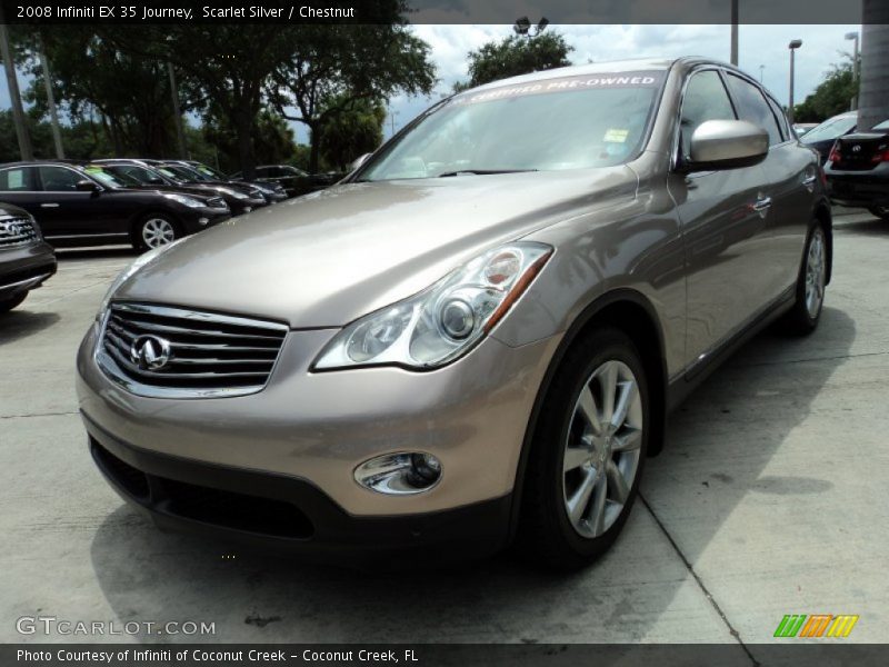 Scarlet Silver / Chestnut 2008 Infiniti EX 35 Journey