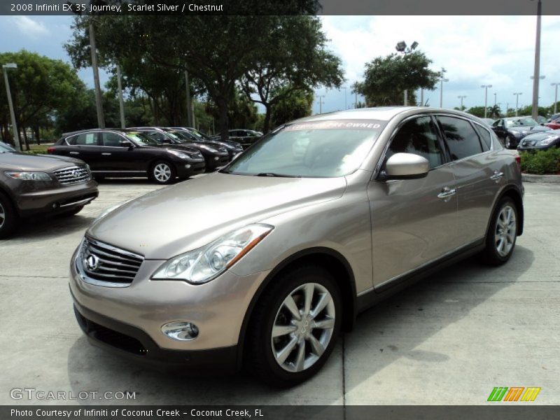 Scarlet Silver / Chestnut 2008 Infiniti EX 35 Journey