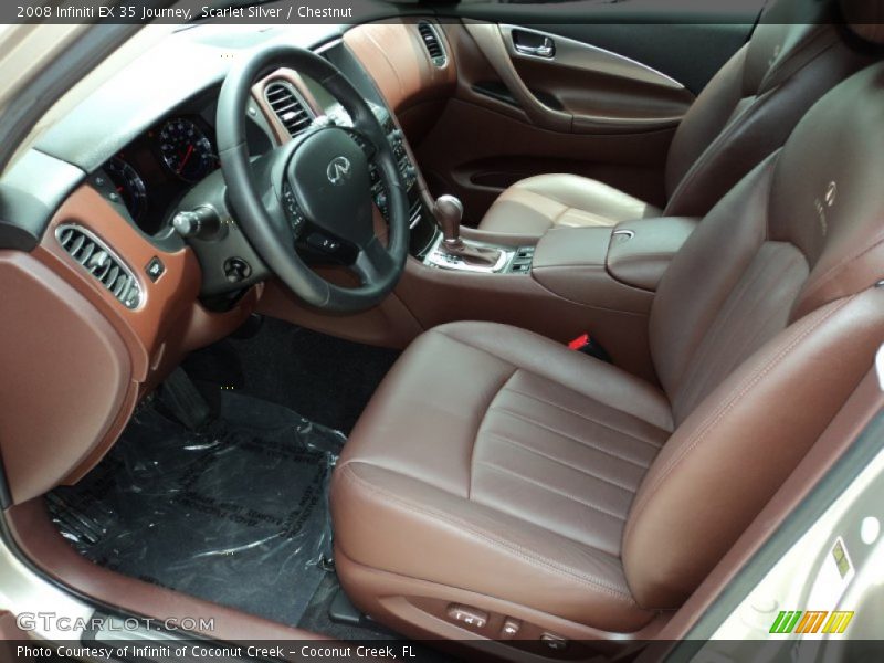 Scarlet Silver / Chestnut 2008 Infiniti EX 35 Journey