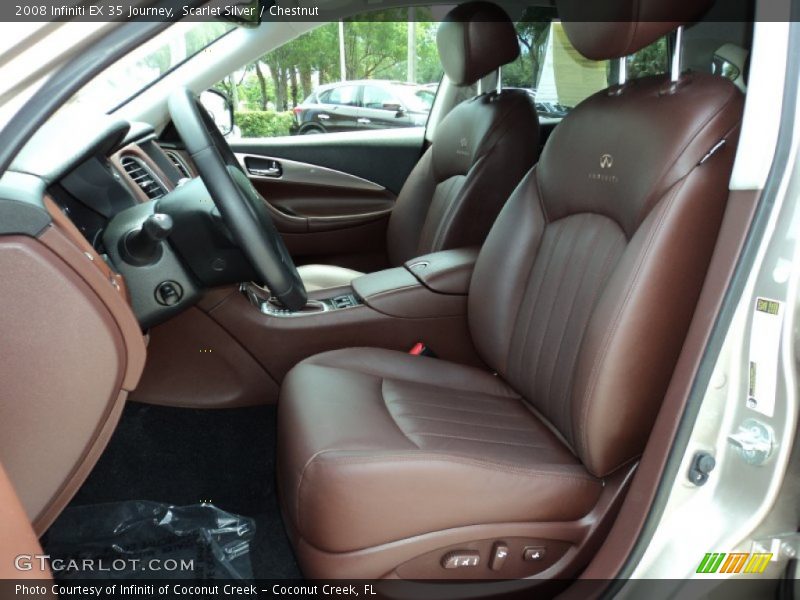 Scarlet Silver / Chestnut 2008 Infiniti EX 35 Journey