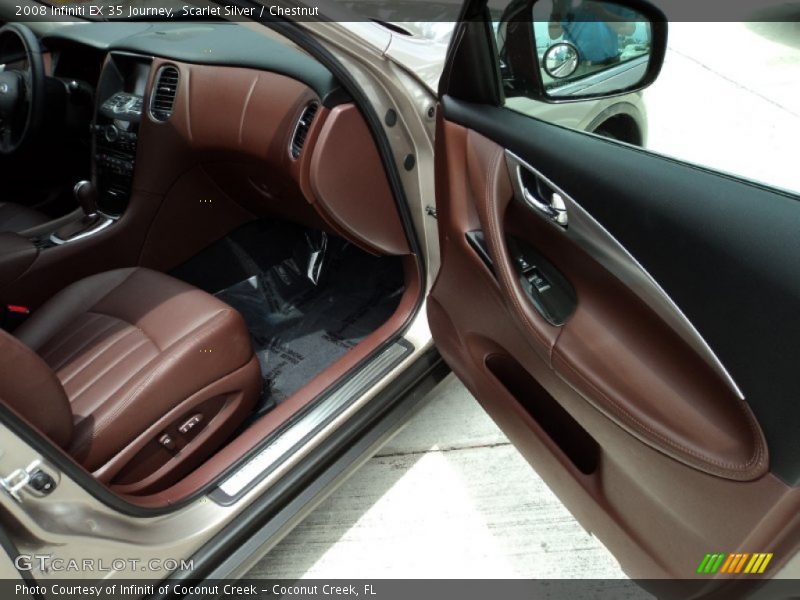 Scarlet Silver / Chestnut 2008 Infiniti EX 35 Journey