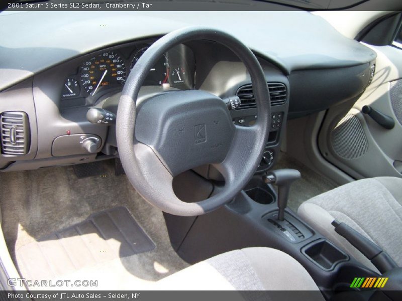Cranberry / Tan 2001 Saturn S Series SL2 Sedan