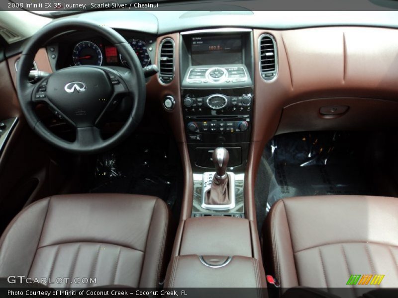 Scarlet Silver / Chestnut 2008 Infiniti EX 35 Journey