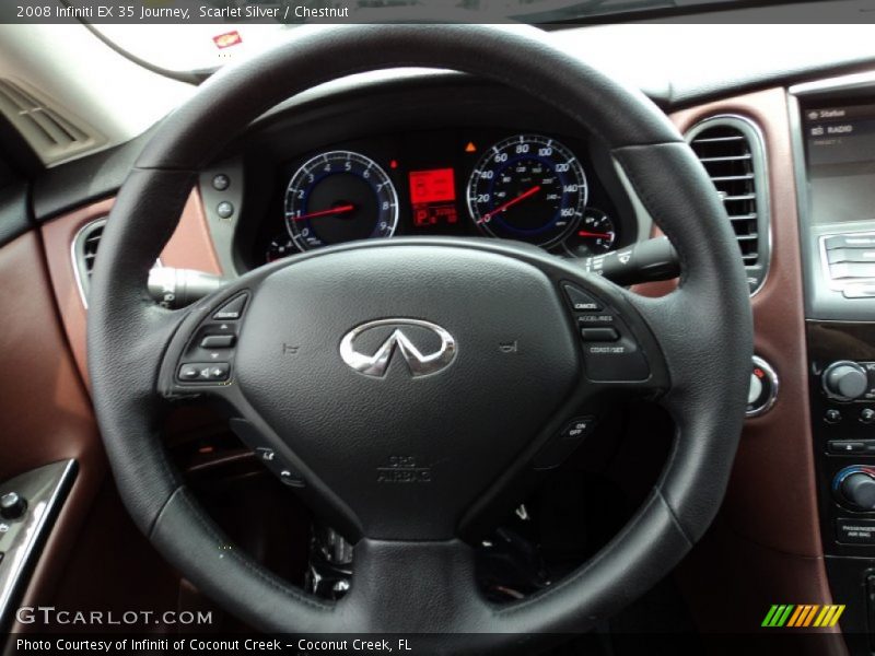 Scarlet Silver / Chestnut 2008 Infiniti EX 35 Journey