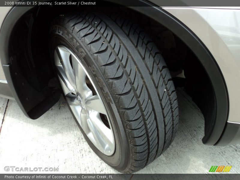 Scarlet Silver / Chestnut 2008 Infiniti EX 35 Journey