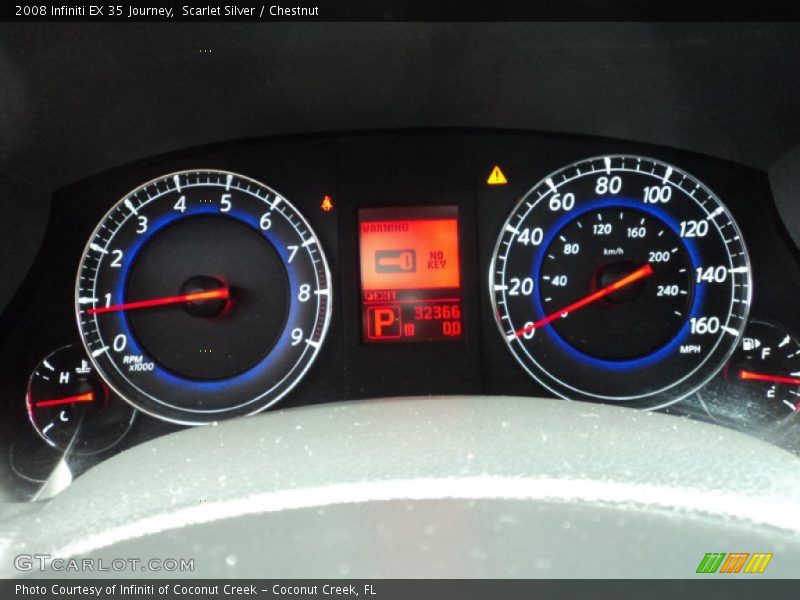 Scarlet Silver / Chestnut 2008 Infiniti EX 35 Journey