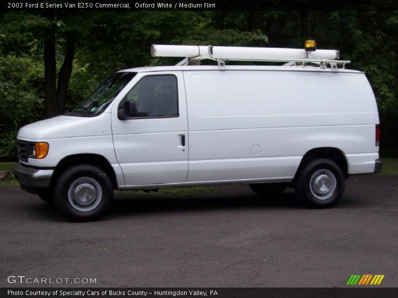 Oxford White / Medium Flint 2003 Ford E Series Van E250 Commercial