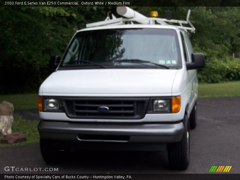 Oxford White / Medium Flint 2003 Ford E Series Van E250 Commercial