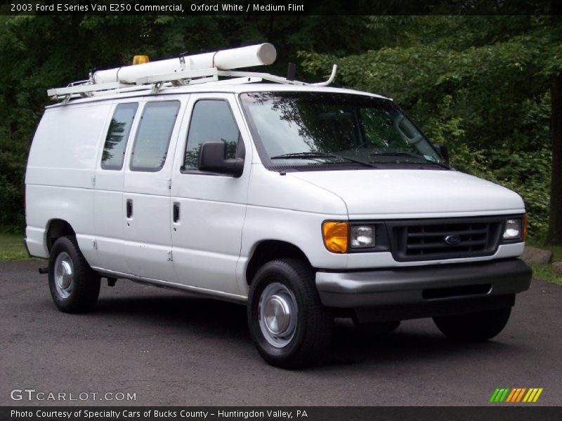 Oxford White / Medium Flint 2003 Ford E Series Van E250 Commercial