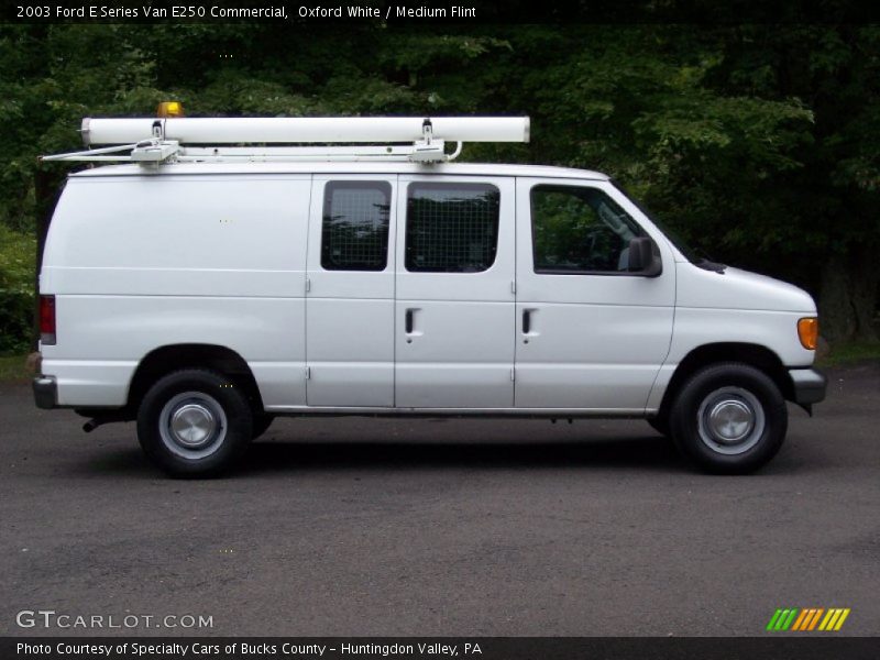 Oxford White / Medium Flint 2003 Ford E Series Van E250 Commercial