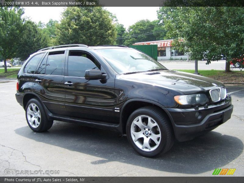 Black Sapphire Metallic / Black 2003 BMW X5 4.4i