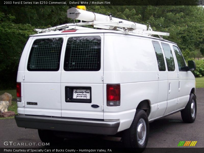 Oxford White / Medium Flint 2003 Ford E Series Van E250 Commercial