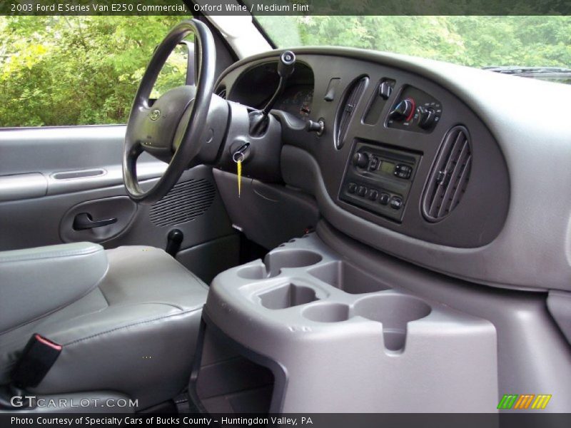 Oxford White / Medium Flint 2003 Ford E Series Van E250 Commercial