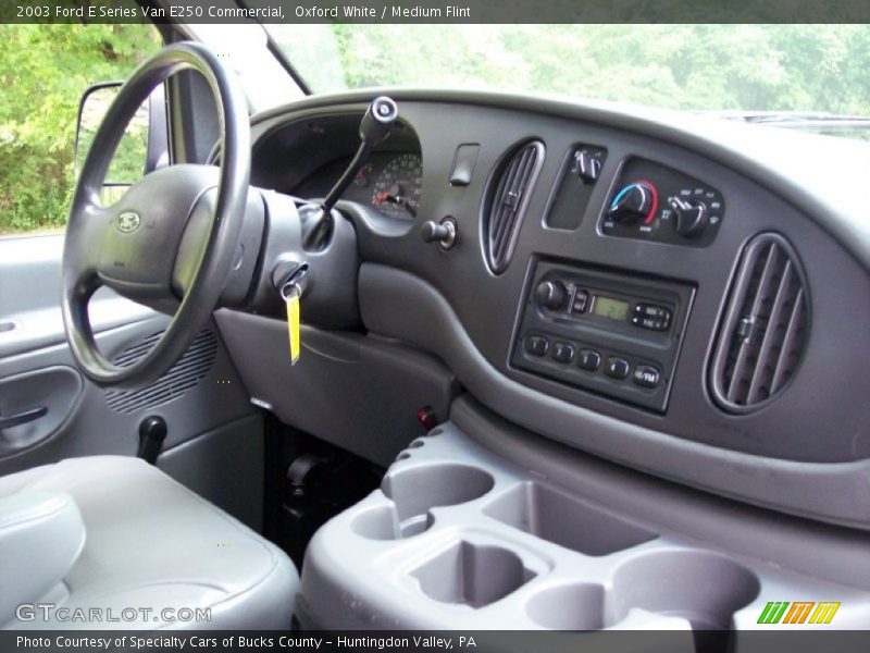 Oxford White / Medium Flint 2003 Ford E Series Van E250 Commercial